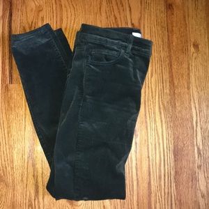 Comfy green corduroy pants from Loft!